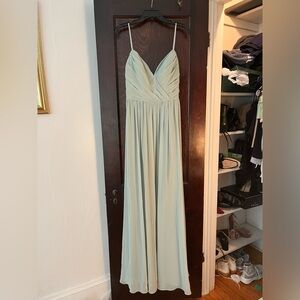 Sage green bridesmaids dress